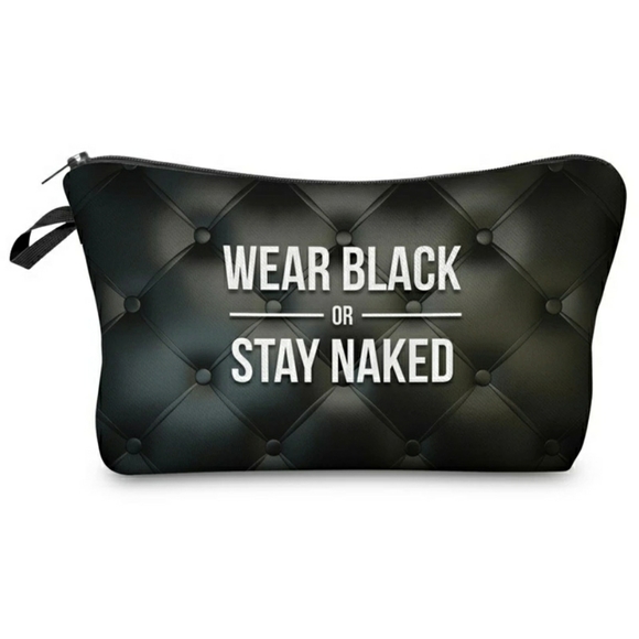 🧡IN STOCK🧡5⭐ "Wear Black..." Make Up Bag - Picture 6 of 8
